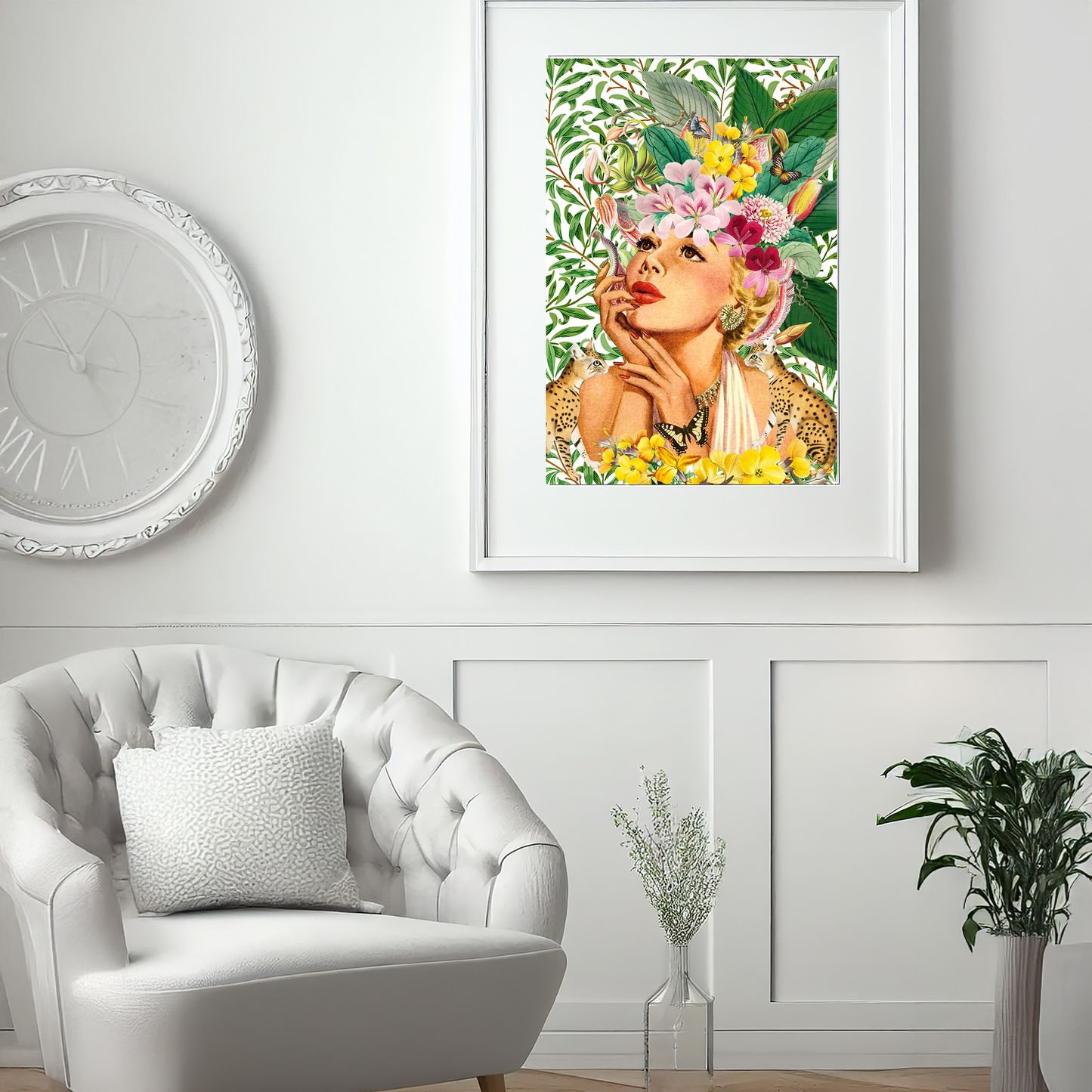 Vintage Floral Woman