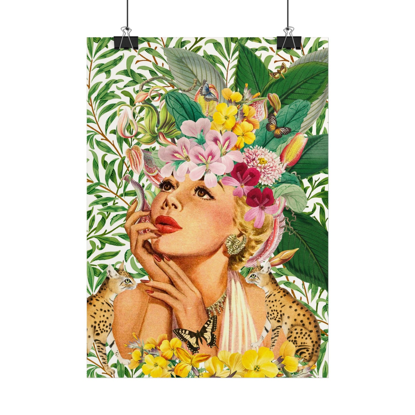 Vintage Floral Woman