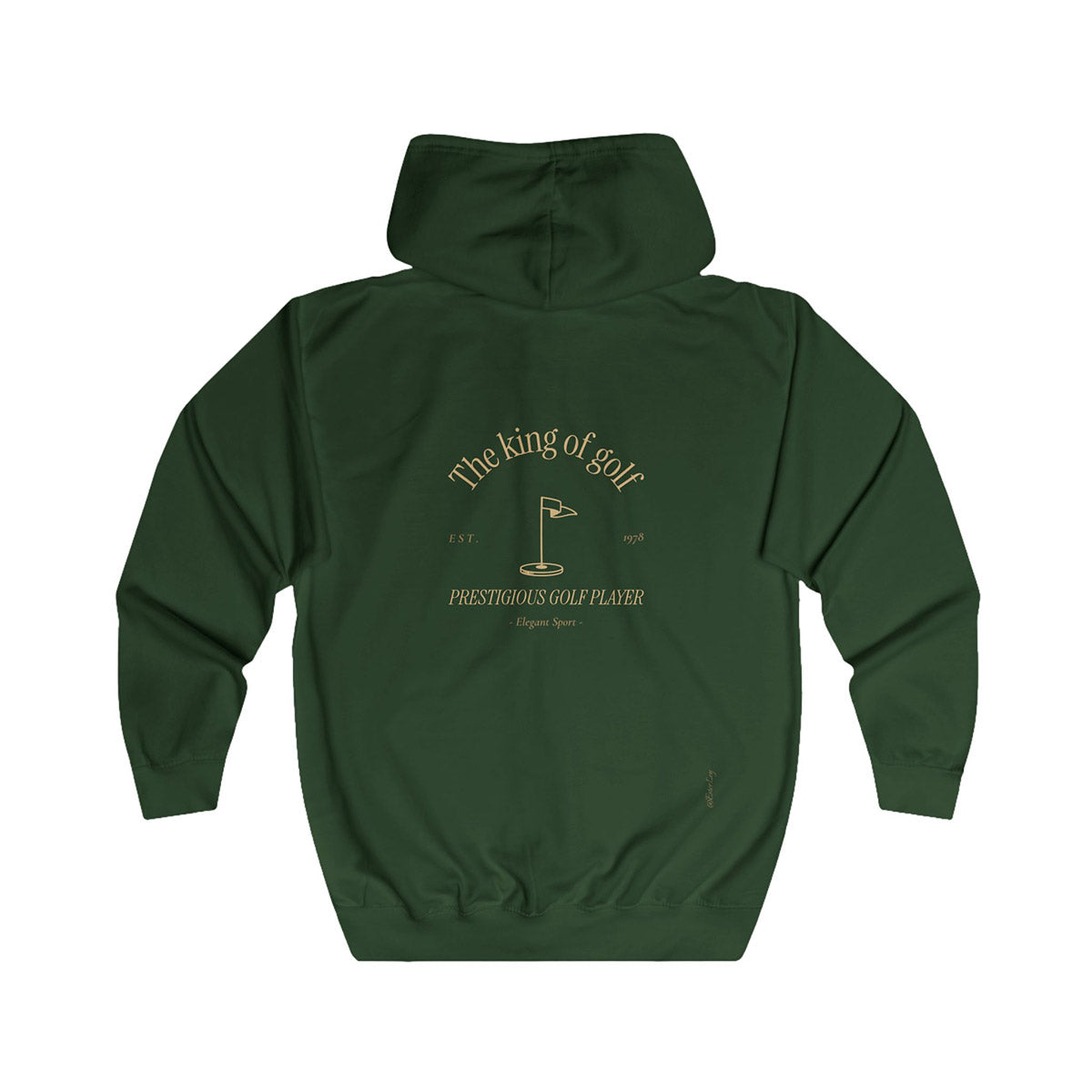 The king of golf • Felpa con zip