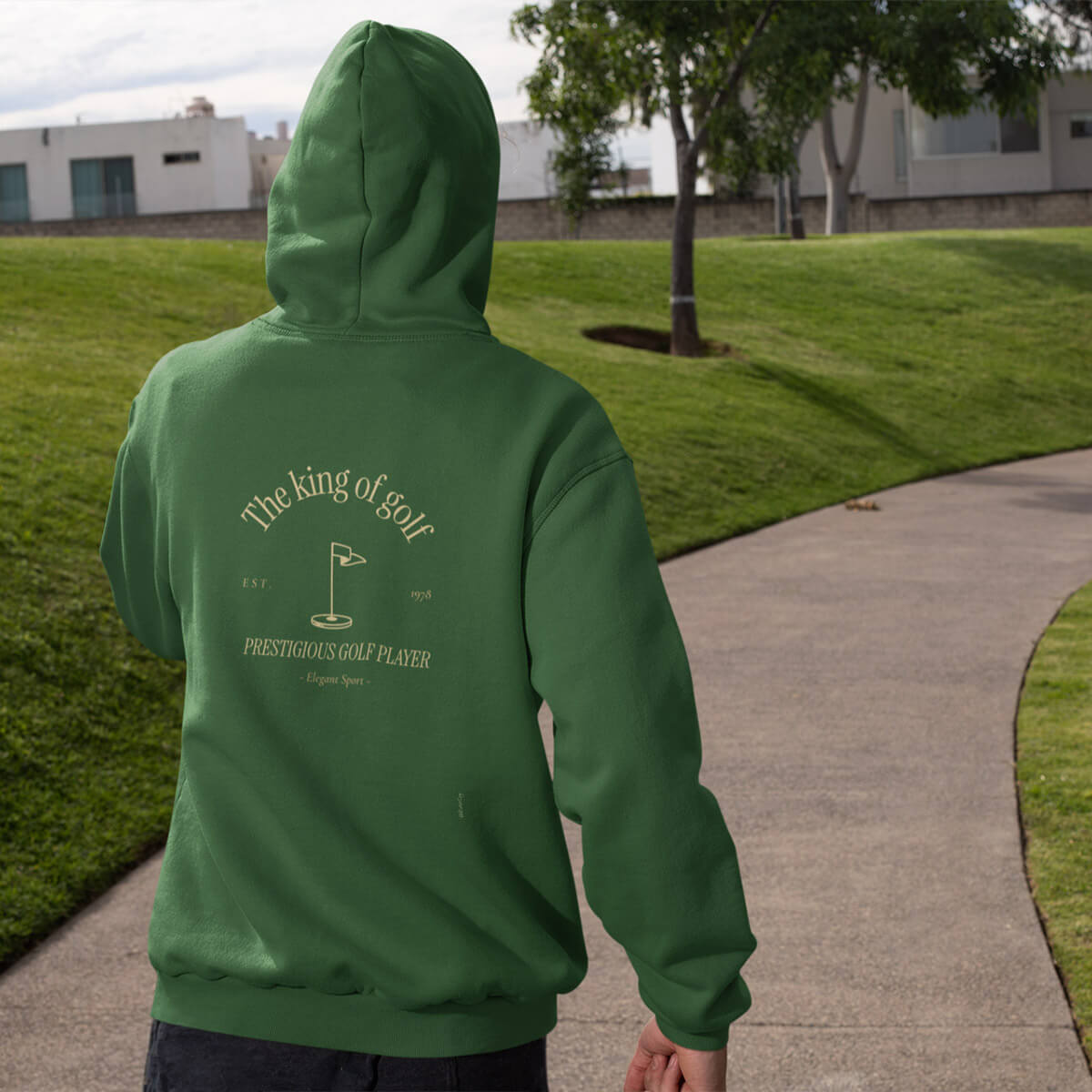 The king of golf • Felpa con zip