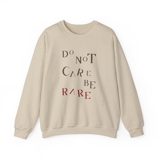 Do not care be rare • Felpa