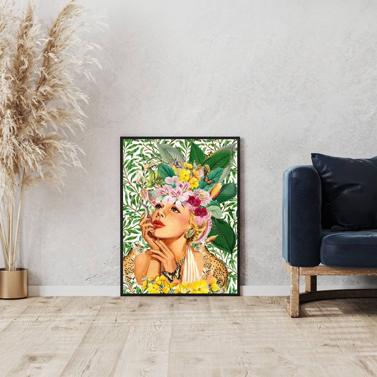 Vintage Floral Woman