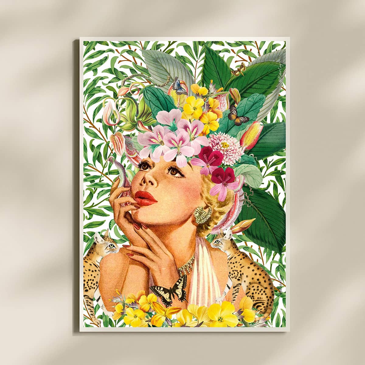 Vintage Floral Woman