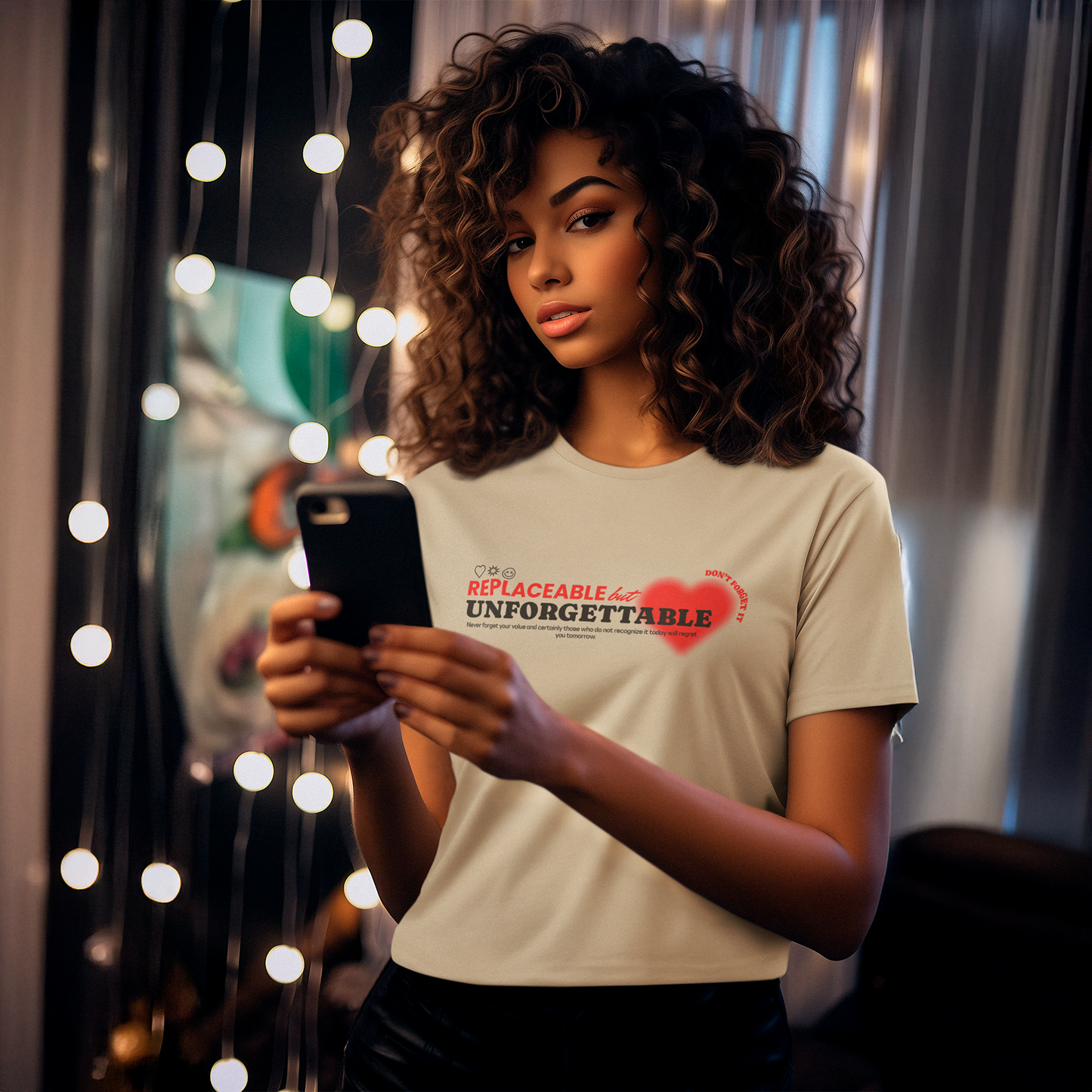 Replaceable but unforgettable -più colori disponibili-