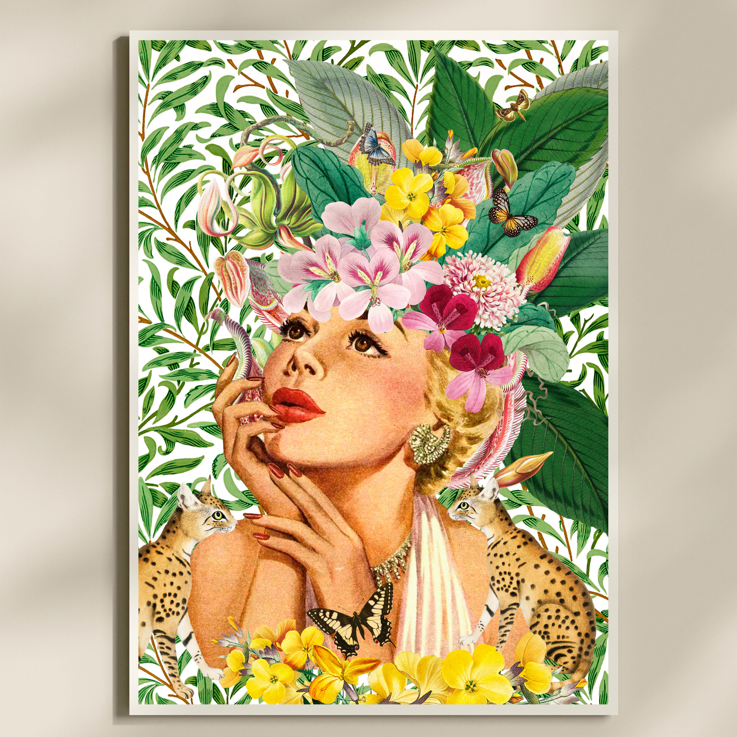 Vintage Floral Woman