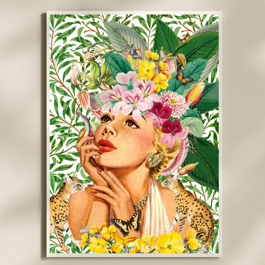 Vintage Floral Woman